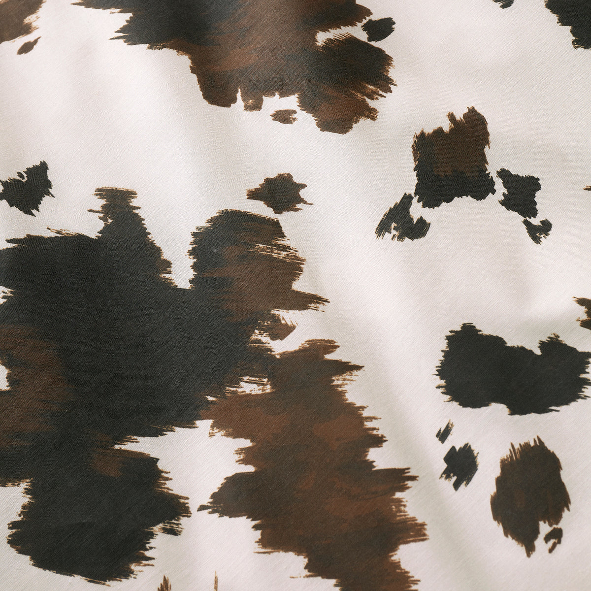 Fusion Cow Print Duvet Cover Bedding Set Natural
