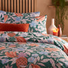 Furn Cypressa Printed Floral Mosaic Duvet Cover Bedding Set Jade