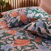 Furn Cypressa Printed Floral Mosaic Duvet Cover Bedding Set Jade