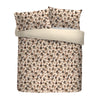 Fusion Cosy Leopard Flannel Fleece Duvet Cover Bedding Set Natural