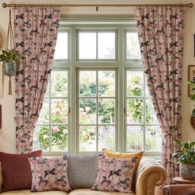 Carrie Neely Carousel Made To Measure Curtains Blush Pink