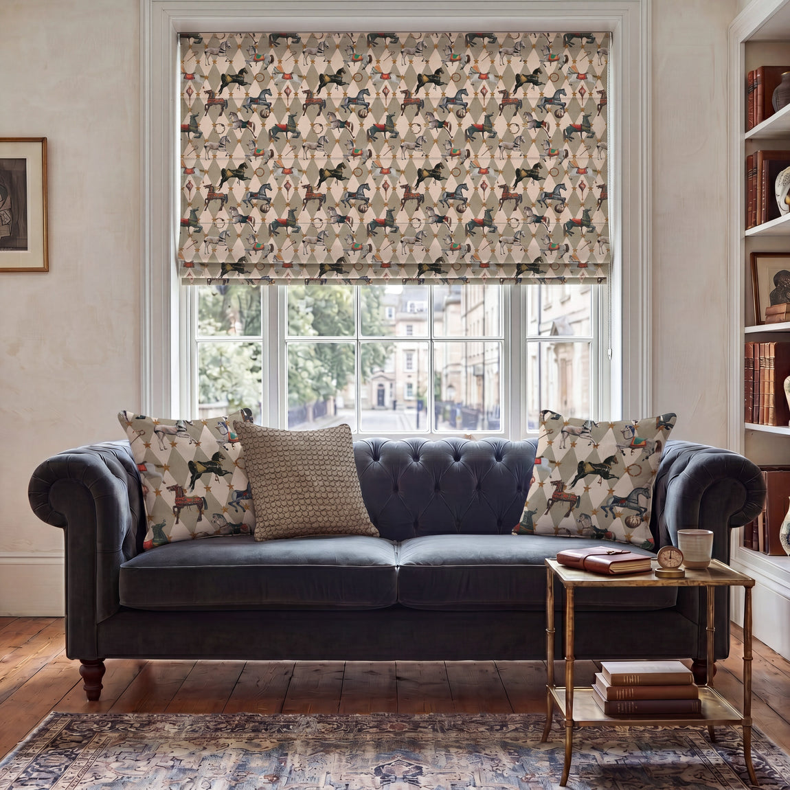 Carrie Neely Carousel Made To Measure Curtains Biscuit