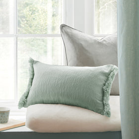 Laura Ashley Carys 30cm x 50cm Filled Boudoir Sage Green