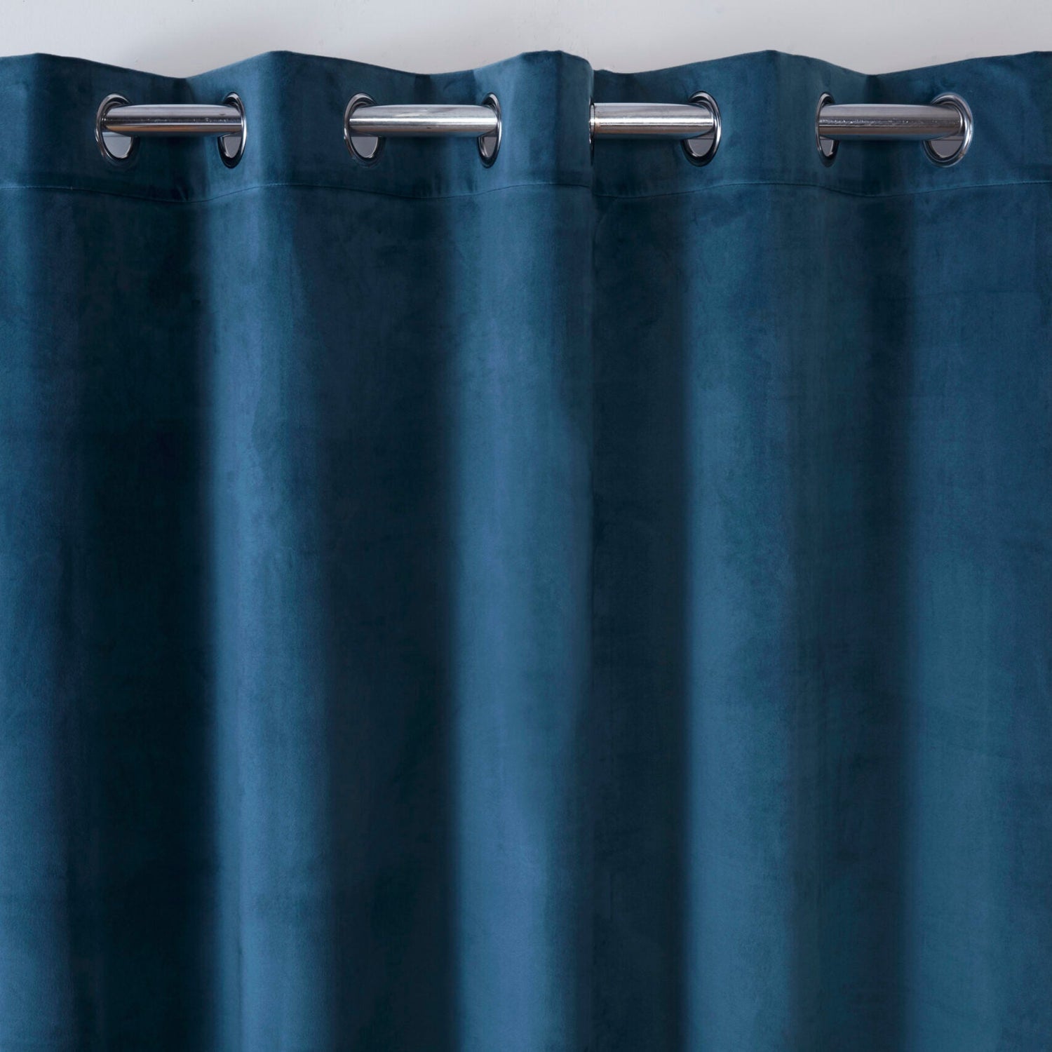 Casa Ready Made Eyelet Blackout Curtains Blue