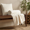 Catherine Lansfield Cosy Ribbed Faux Fur 130x170cm Throw Cream