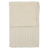 Catherine Lansfield Cosy Ribbed Faux Fur 130x170cm Throw Cream