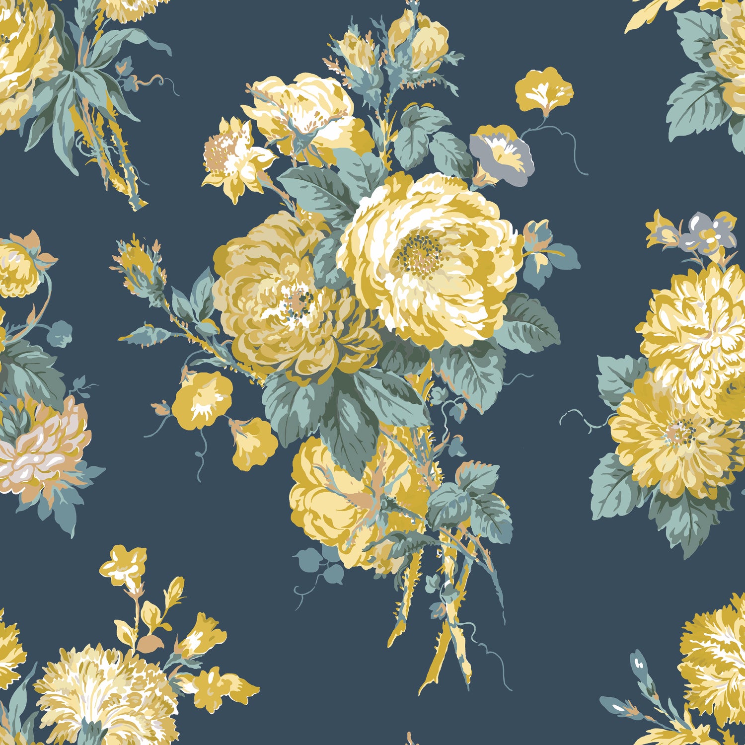 Laura Ashley Cecilia Made to Measure Blackout Roller Blind Buttercup
