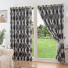 Matrix Ready Made Eyelet Blockout Curtains Charcoal