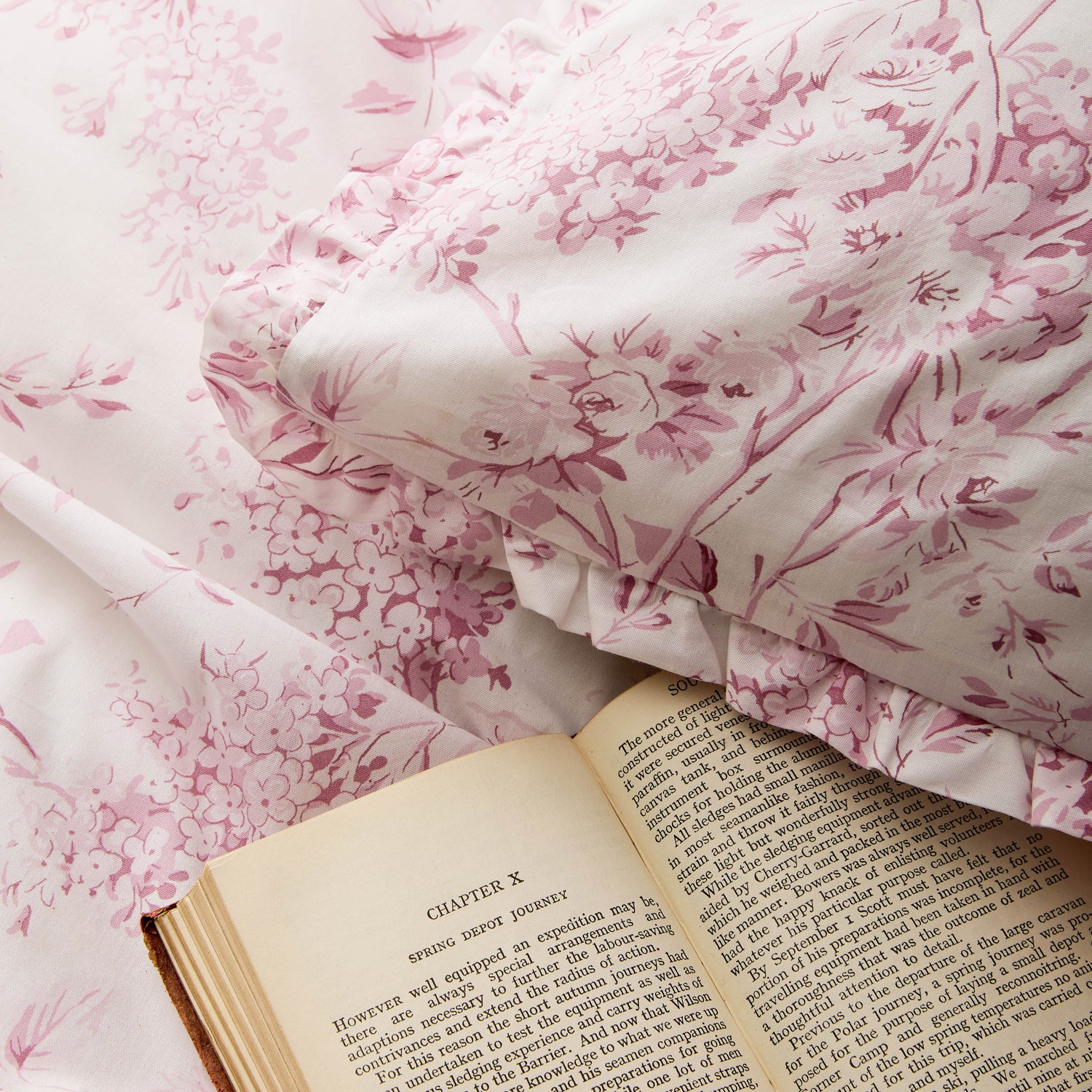 Shabby Chic By Rachel Ashwell Chelsea Pillowcase Housewife Dusky Rose