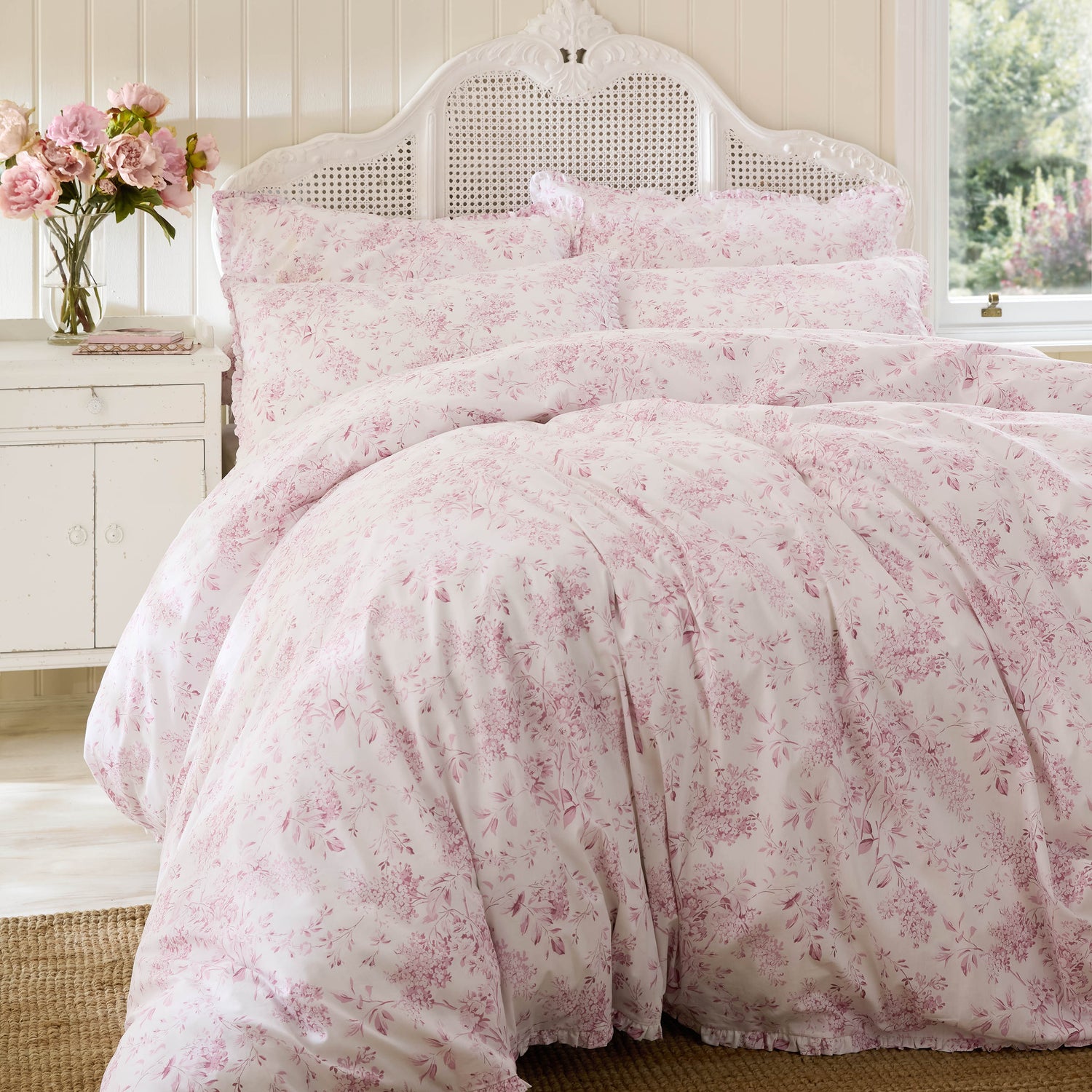 Shabby Chic By Rachel Ashwell Chelsea Duvet Cover Bedding Set Dusky Rose