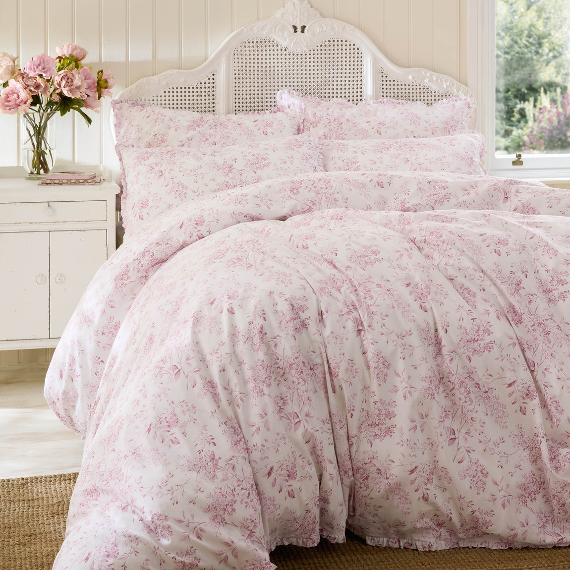 Shabby Chic By Rachel Ashwell Chelsea Duvet Cover Bedding Set Dusky Rose