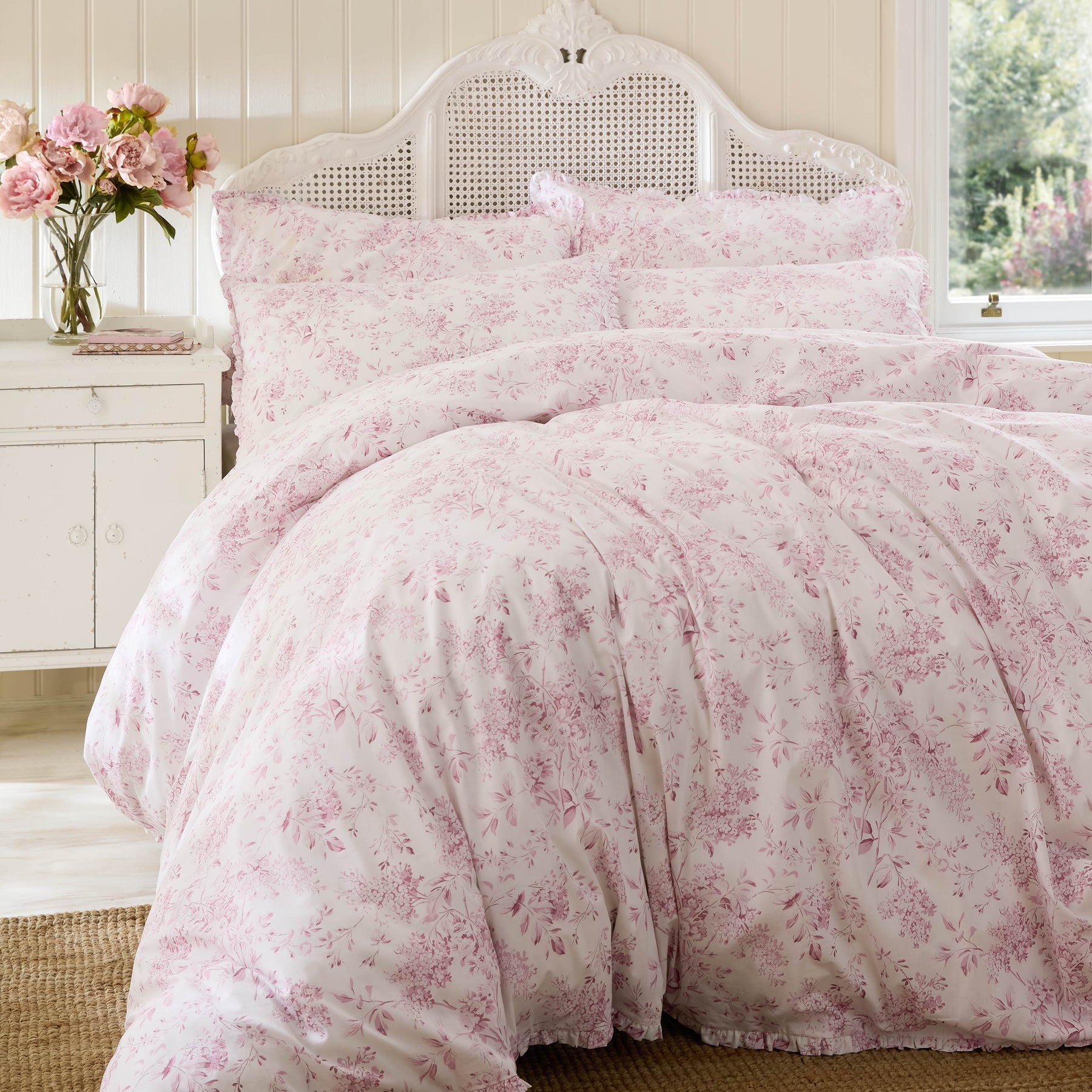 Shabby Chic By Rachel Ashwell Chelsea Duvet Cover Bedding Set Dusky Rose