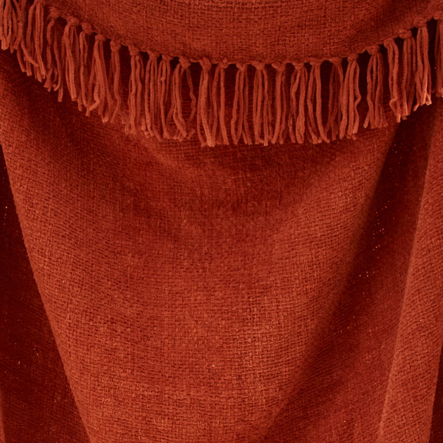 Appletree Chenille 130cm x 180cm Throw Terracotta