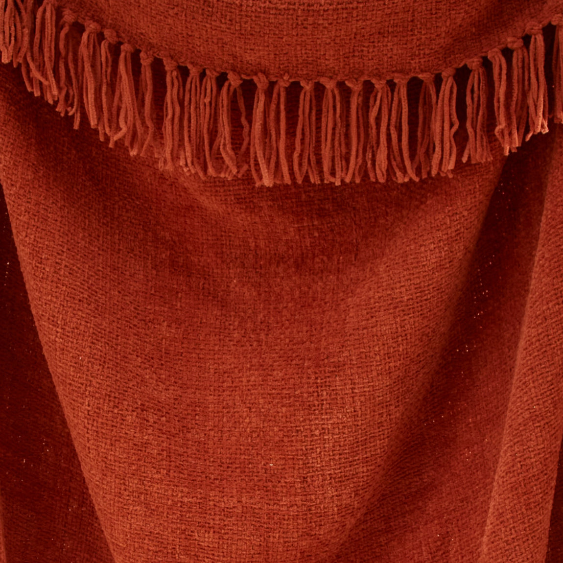 Appletree Chenille 130cm x 180cm Throw Terracotta