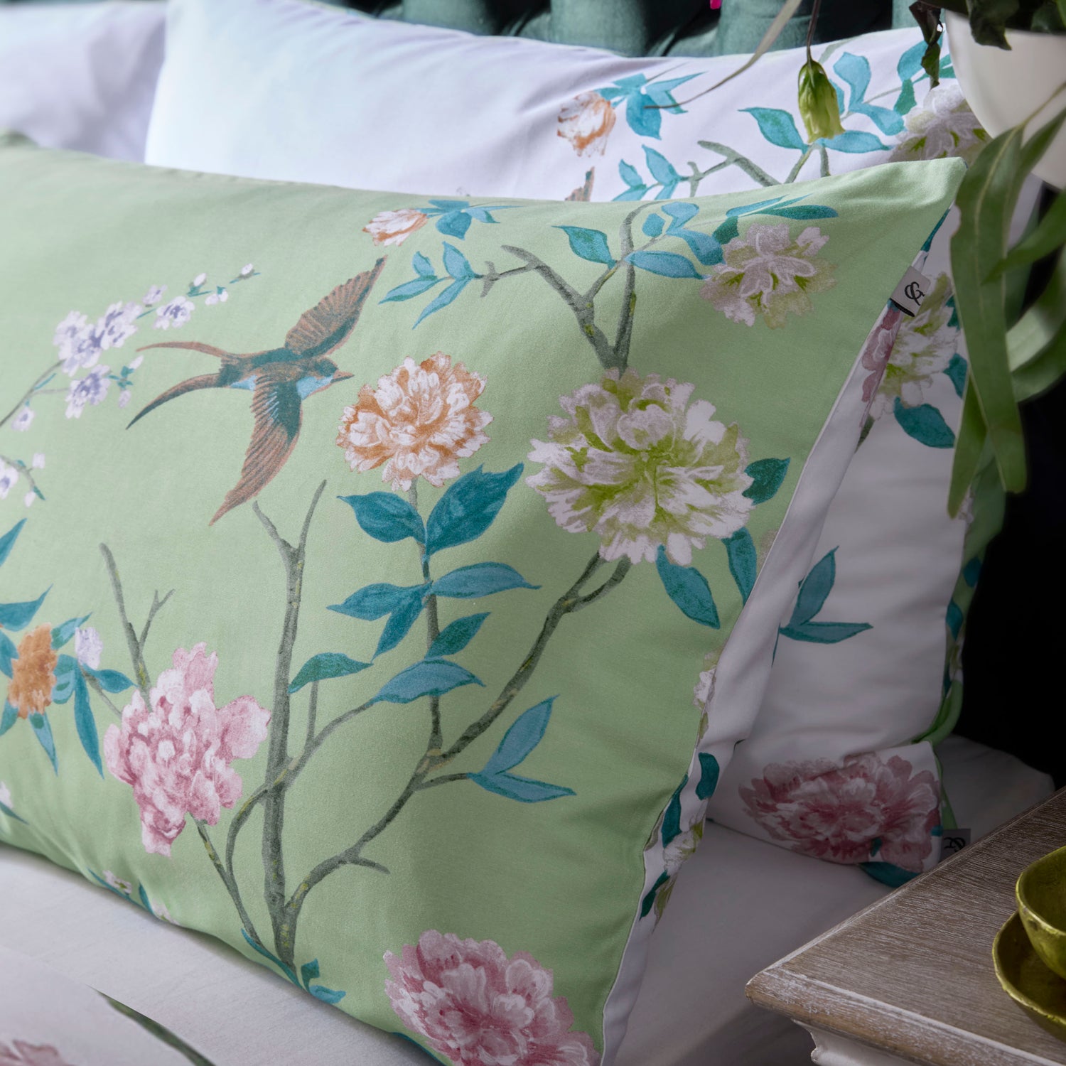 Graham And Brown Chinoiserie Garden Duvet Cover Bedding Set Green