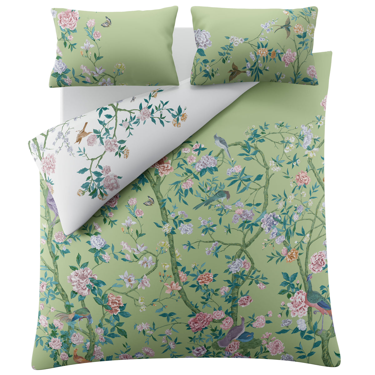 Graham And Brown Chinoiserie Garden Duvet Cover Bedding Set Green