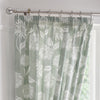 Dreams & Drapes Chrysanthemum 66x72 Ready Made Pencil Pleat Curtains Green