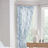 Dreams & Drapes Chrysanthemum Ready Made Pencil Pleat Curtains Blue