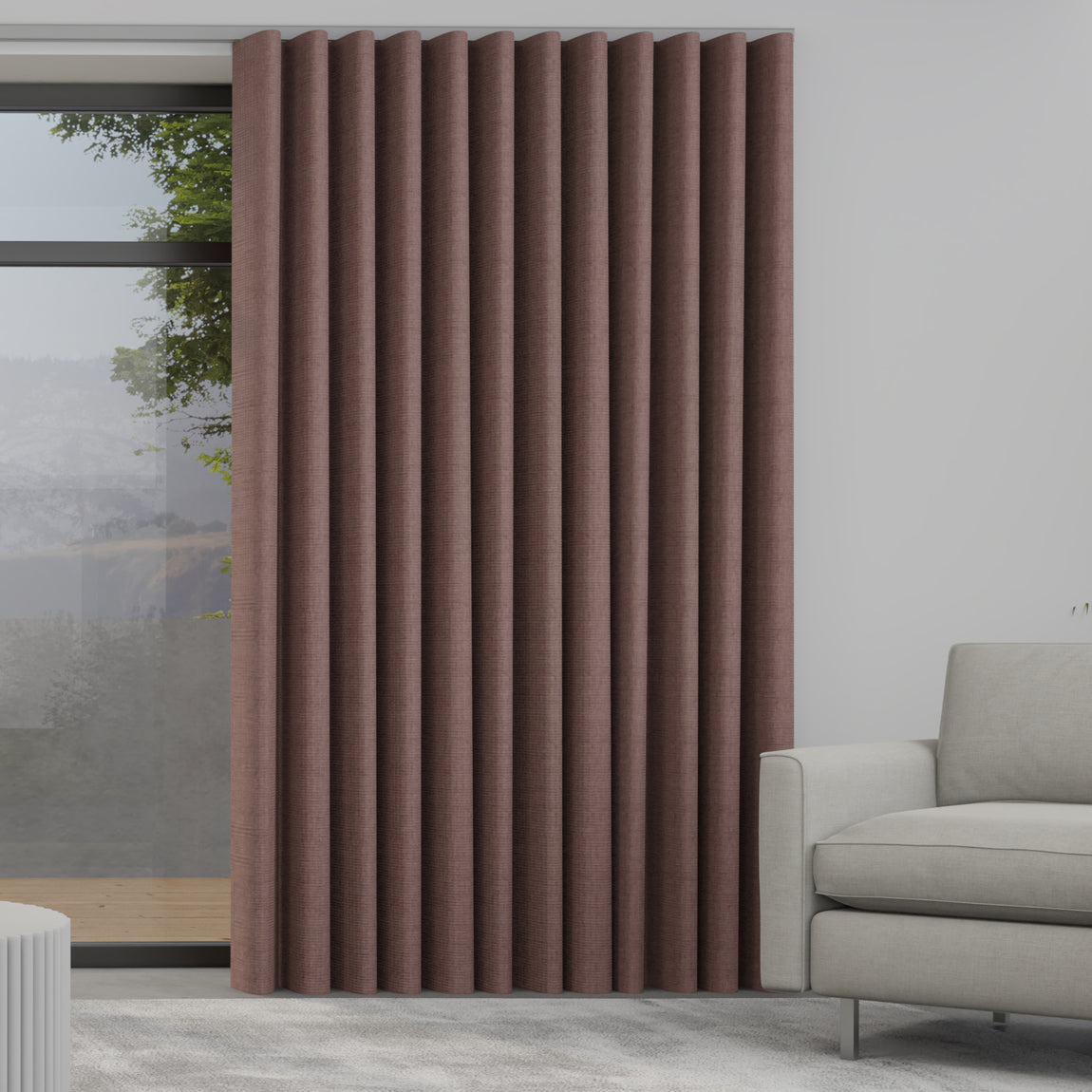 Lugano Made to Measure Wave Curtain + FREE Track Blossom