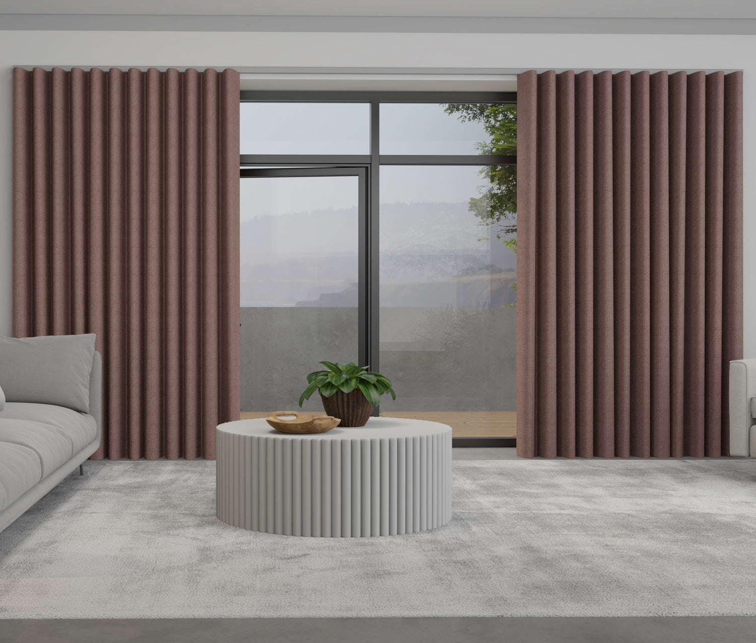 Lugano Made to Measure Wave Curtain + FREE Track Blossom