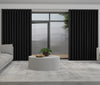 Lugano Made to Measure Wave Curtain + FREE Track Ebony