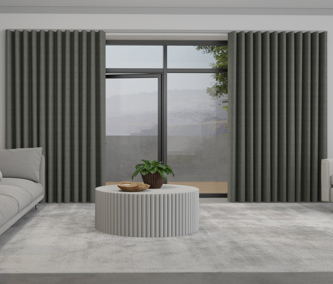 Lugano Made to Measure Wave Curtain + FREE Track Ghost