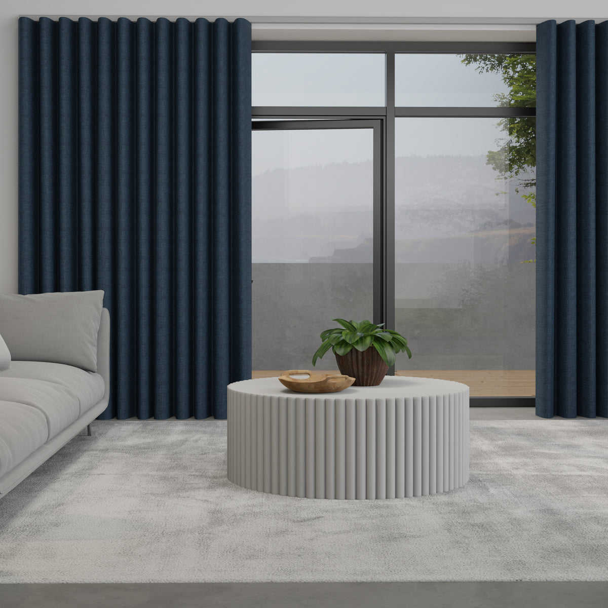 Lugano Made to Measure Wave Curtain + FREE Track Ink