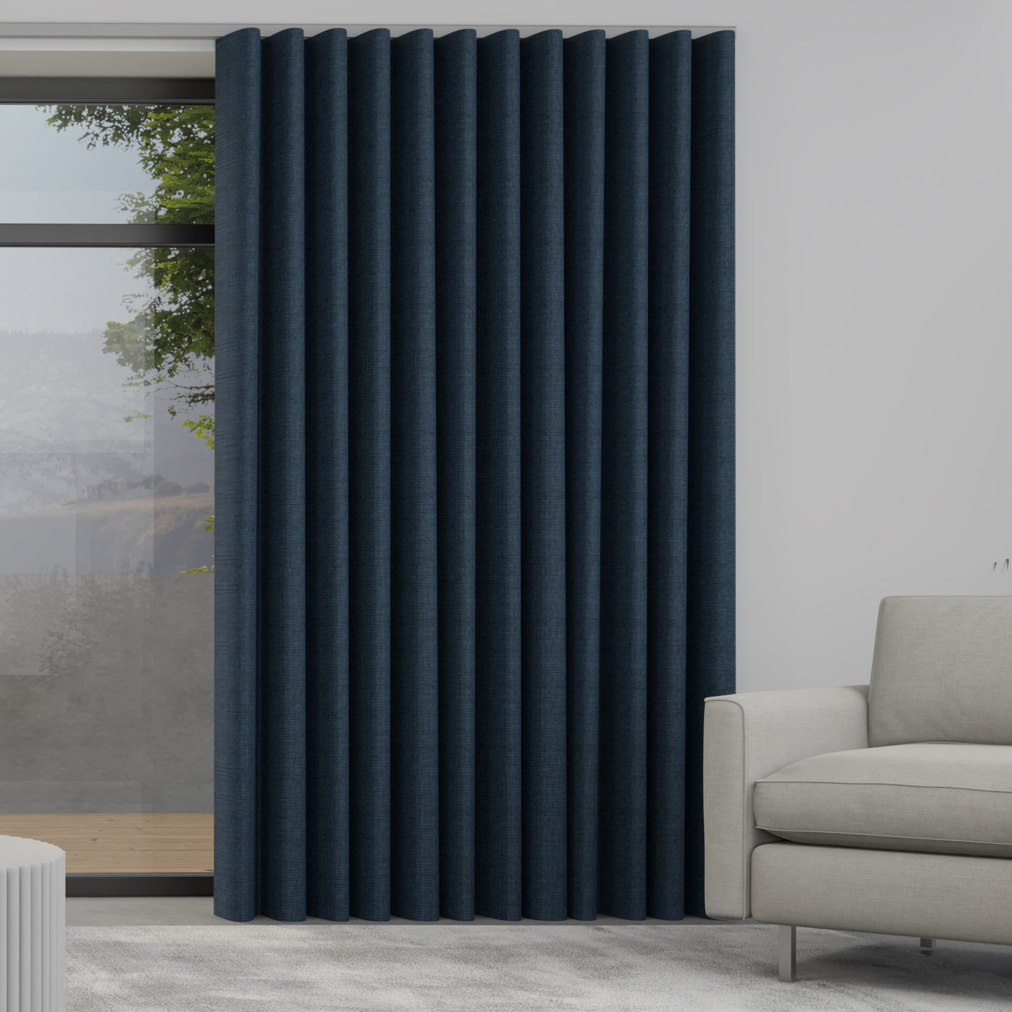 Lugano Made to Measure Wave Curtain + FREE Track Ink