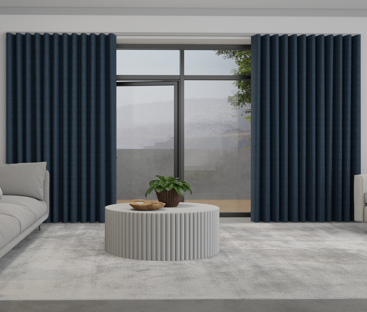 Lugano Made to Measure Wave Curtain + FREE Track Ink