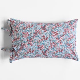 William Morris At Home Clover Housewife Pillowcase Pair Powder Blue Madder