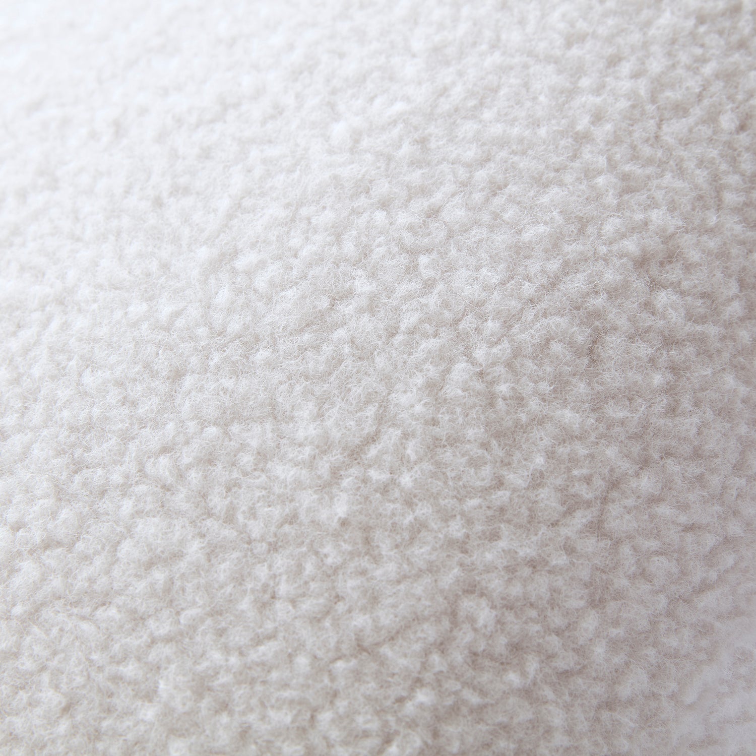 Laura Ashley Coleford Faux Sheepskin 45cmx45cm Filled Cushion Natural