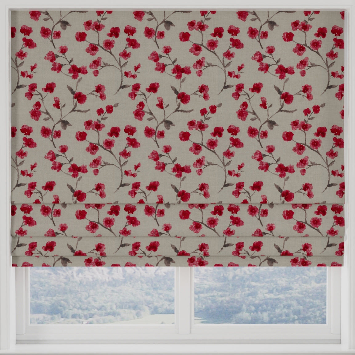 Como Made to Measure Roman Blind Cherry