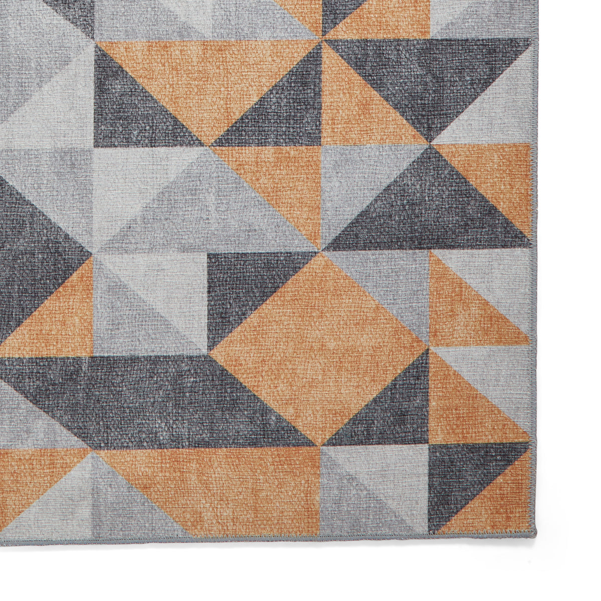 Coral H1057 Digitally Printed Rug Yellow Grey