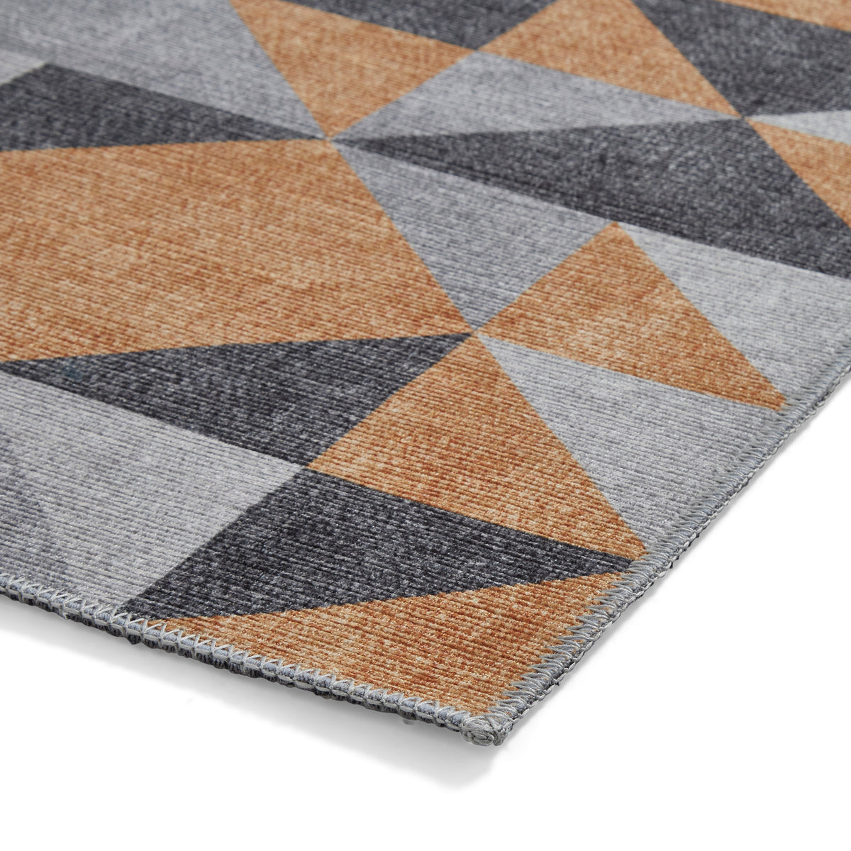 Coral H1057 Digitally Printed Rug Yellow Grey