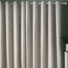 Laura Ashley Cornish Chenille Stripe Ready Made Eyelet Curtains Natural