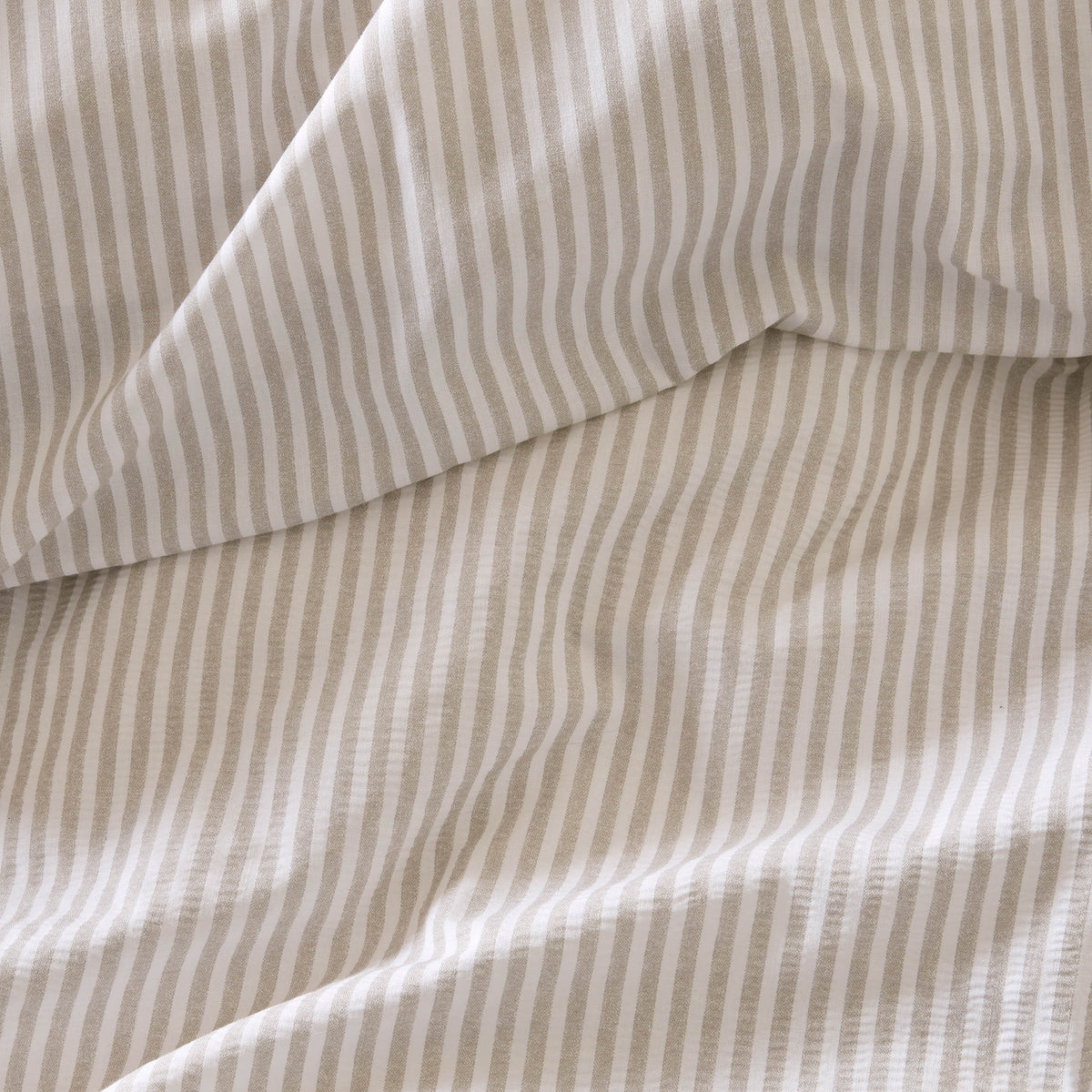 Laura Ashley Cornish Stripe Duvet Cover Bedding Set Natural