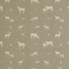 ANTE DECOR Country Animals Printed Cotton Made To Measure Roman Blind Beige Cream