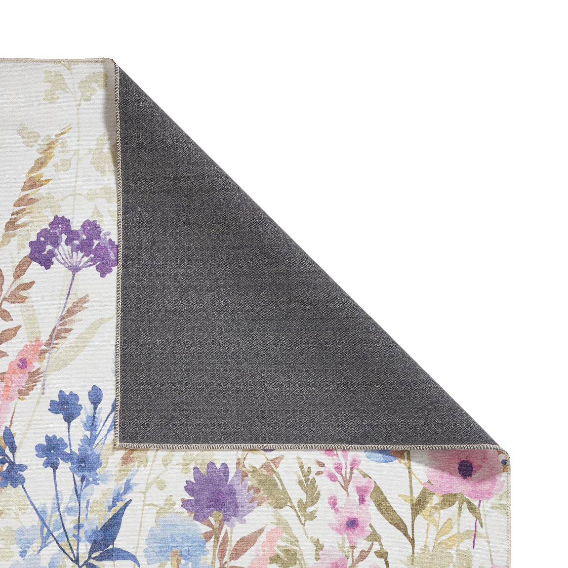 Catherine Lansfield Country Floral Rug Purple