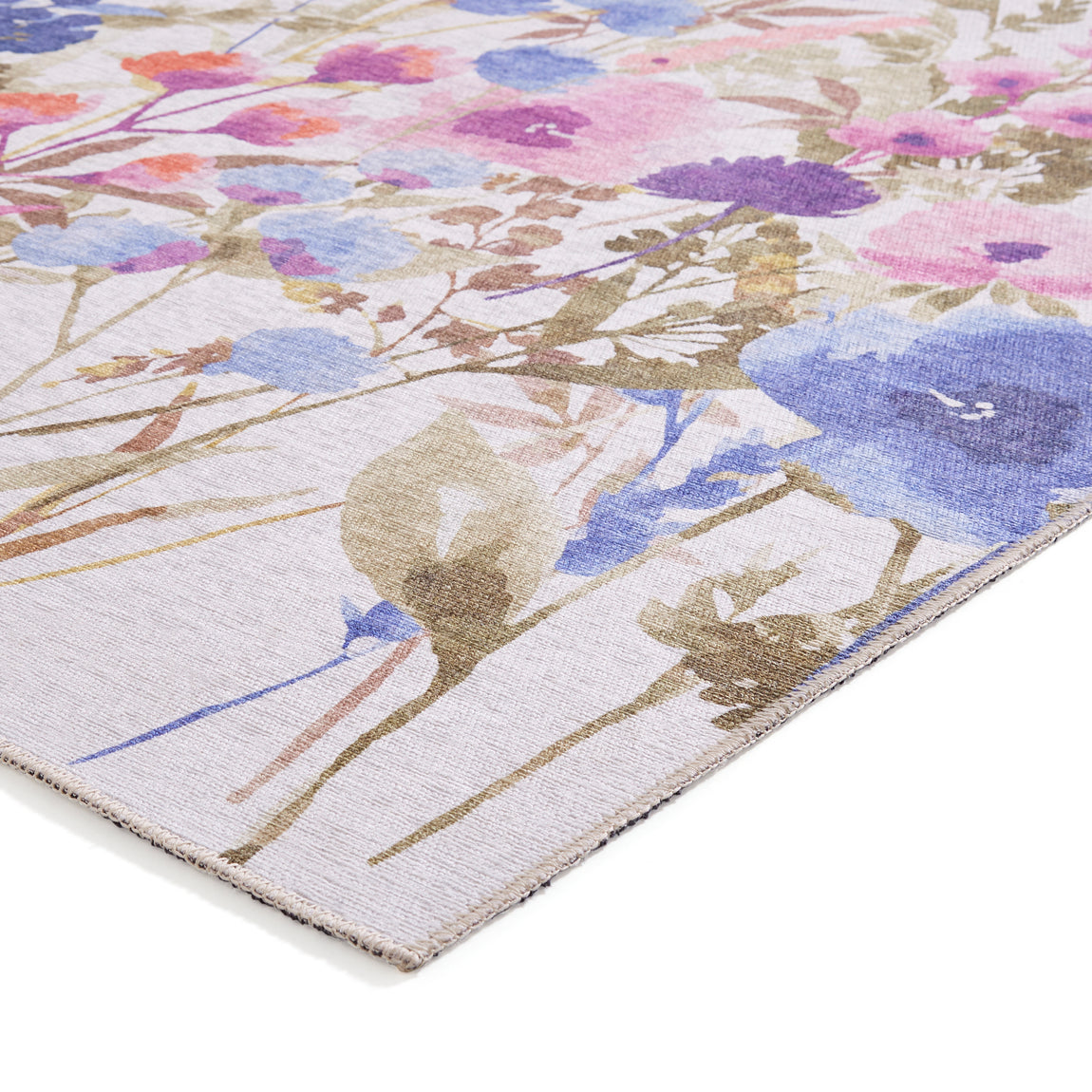 Catherine Lansfield Country Floral Rug Purple