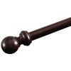 28mm County Wood Curtain Pole Chestnut