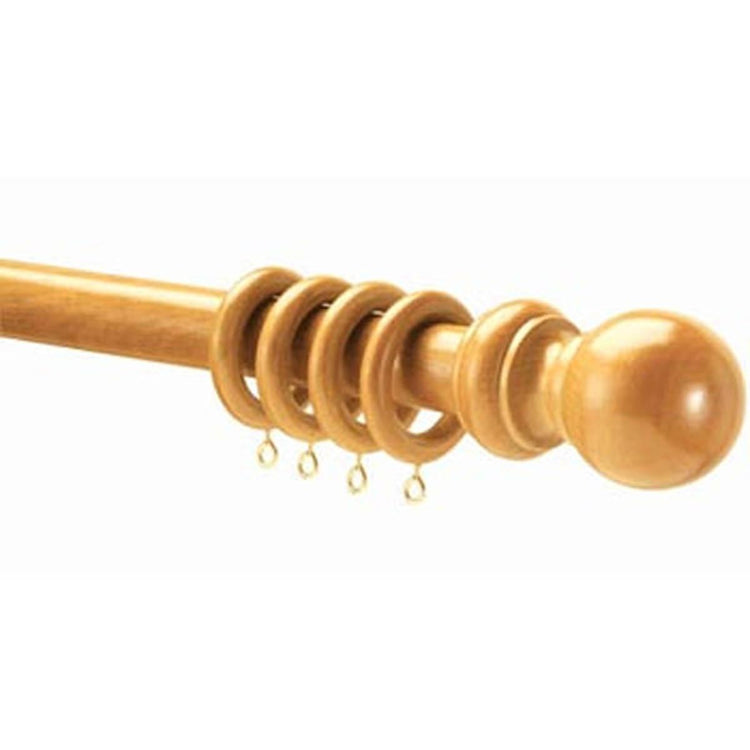 28mm County Wood Curtain Pole Light