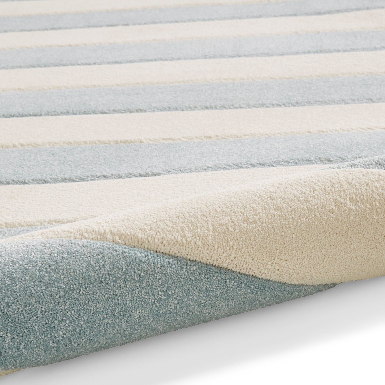 Catherine Lansfield Cove Stripe Modern Linear Rug Blue