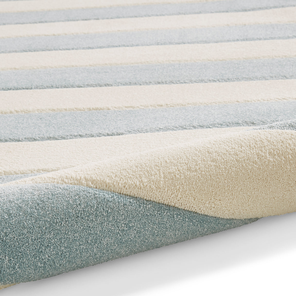 Catherine Lansfield Cove Stripe Modern Linear Rug Blue