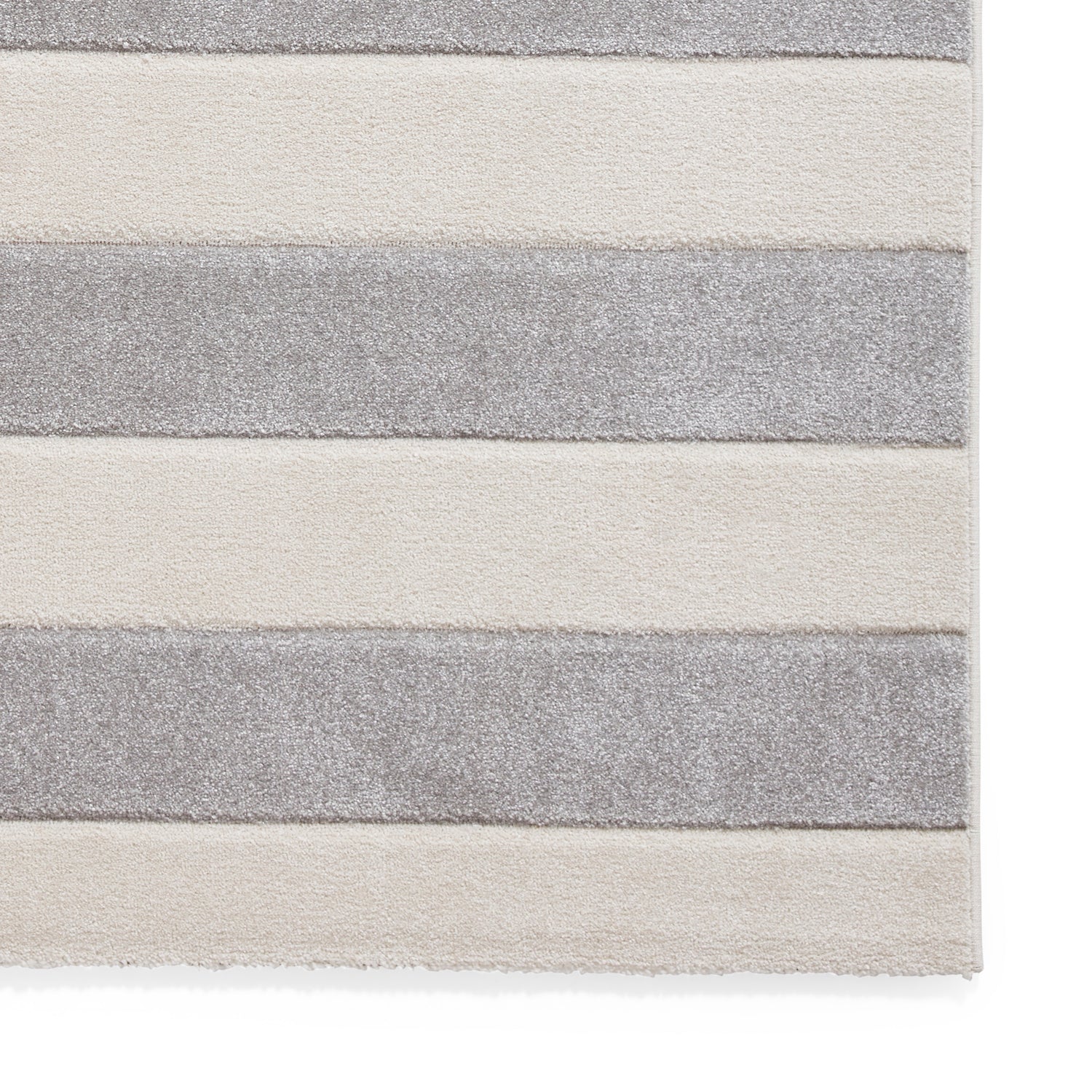Catherine Lansfield Cove Stripe Modern Linear Rug Grey