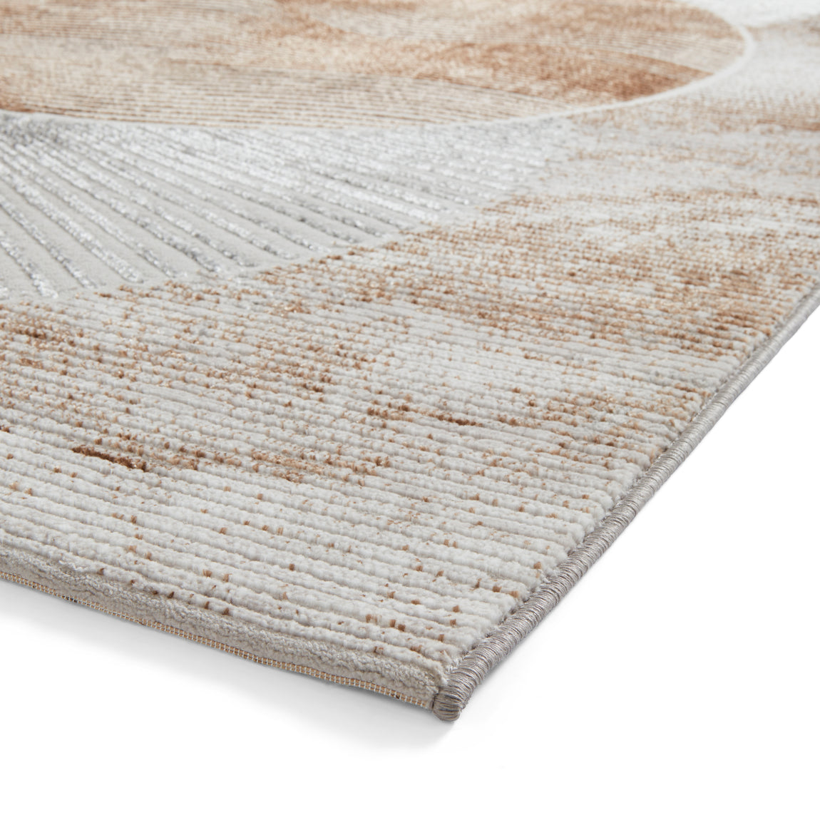 Creation 50097 Metallic Effect Yarn Rug Gold Beige
