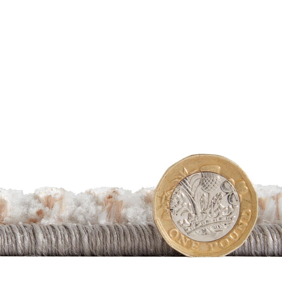 Creation 50097 Metallic Effect Yarn Rug Gold Beige