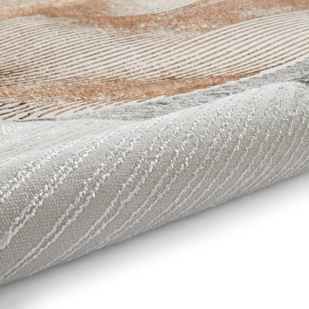 Creation 50097 Metallic Effect Yarn Rug Gold Beige