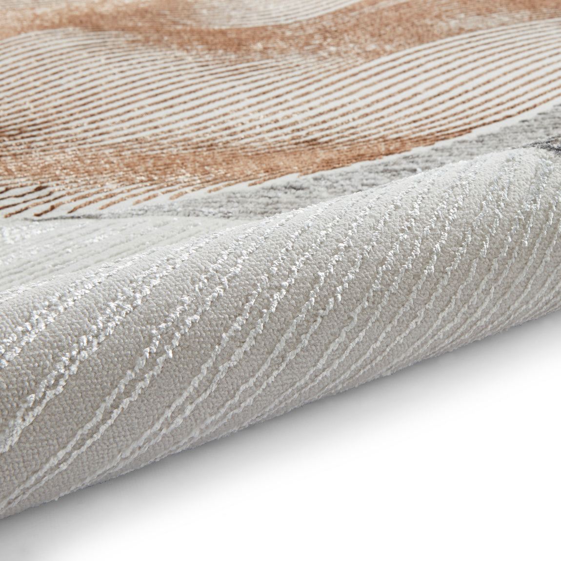 Creation 50097 Metallic Effect Yarn Rug Gold Beige