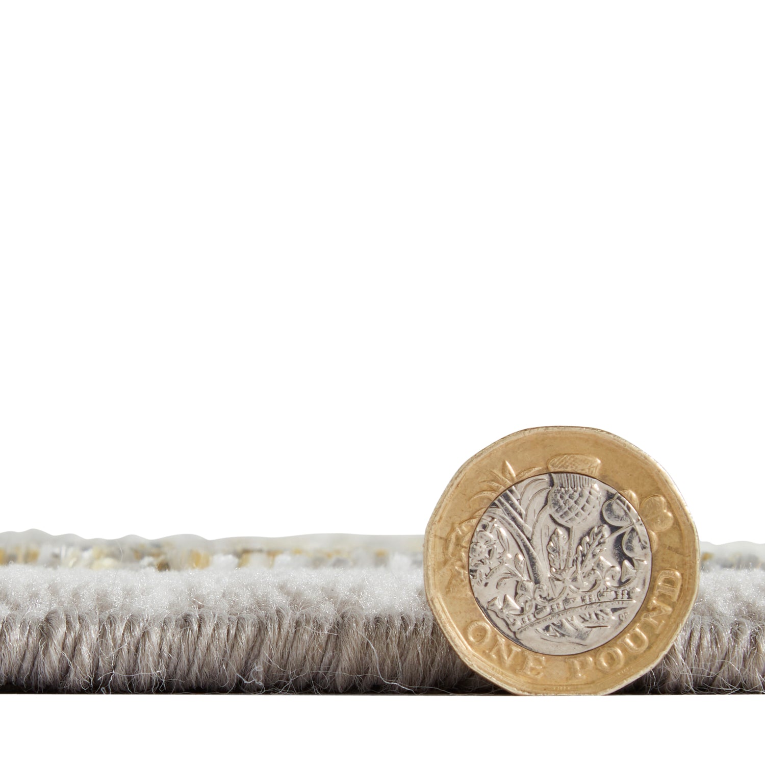 Creation 50112 Metallic Effect Yarn Rug Grey Gold