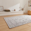 Creation 50112 Metallic Effect Yarn Rug Grey Silver